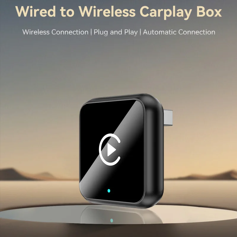 2in1 Wireless Carplay Adapter Android Auto BT Stable Connect Support Multi App Plug and Play Smart Voice Remote Systems Car Play