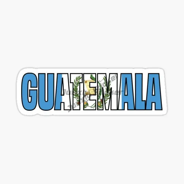 Guatemala Flag Creative PVC Waterproof Stickers Accessories for Decorate Car Van Truck Bicycle Wall Table Off-road Motorcycle