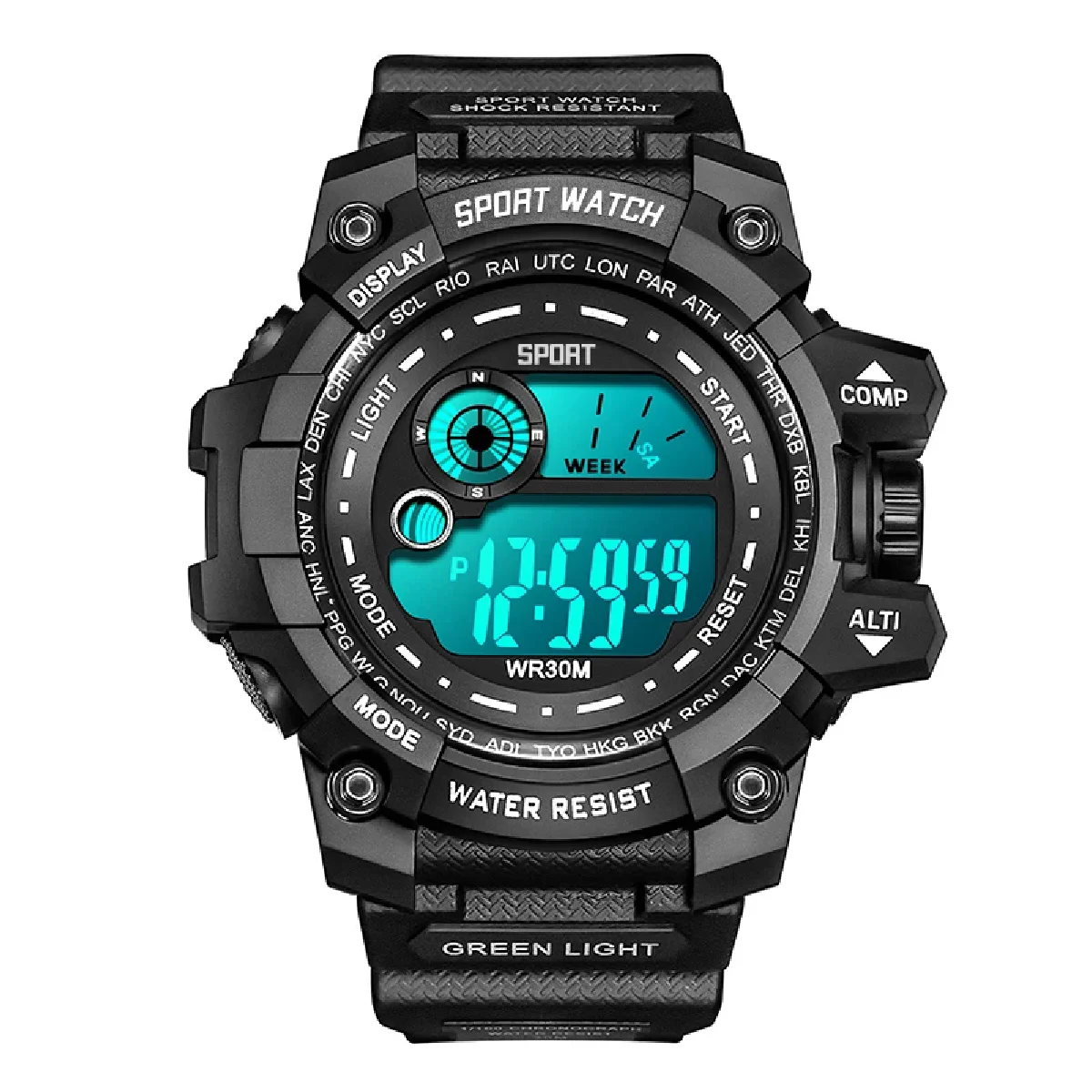 New Men LED Digital Watches Luminous Fashion Sport Waterproof Watches For Man Date Army Military Clock