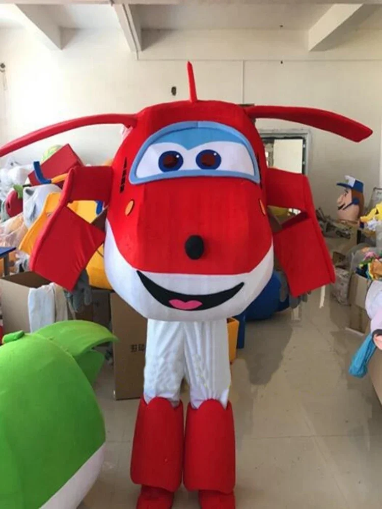 Super Wings Mascot Costume Transformers Character Fancy Dress Suit Cartoon Masks Party Chase Costume Super fly man Mascotter Pro