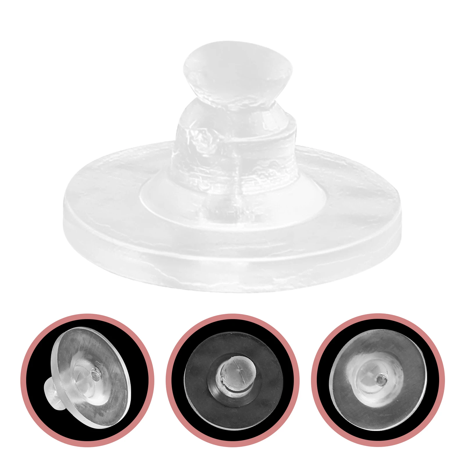 

100pcs Silicone Lifters Unique Backs For Women Secure Locking Earring Plug Diy Earring Accessories Replacement For Heavy