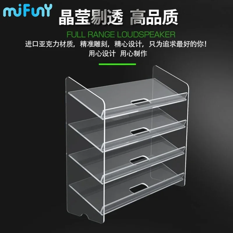 MiFuny Keyboard Display Stand Transparent Acrylic Cabinet Desktop Storage Rack Custom Computer Mechanical Keyboards Storage Rack