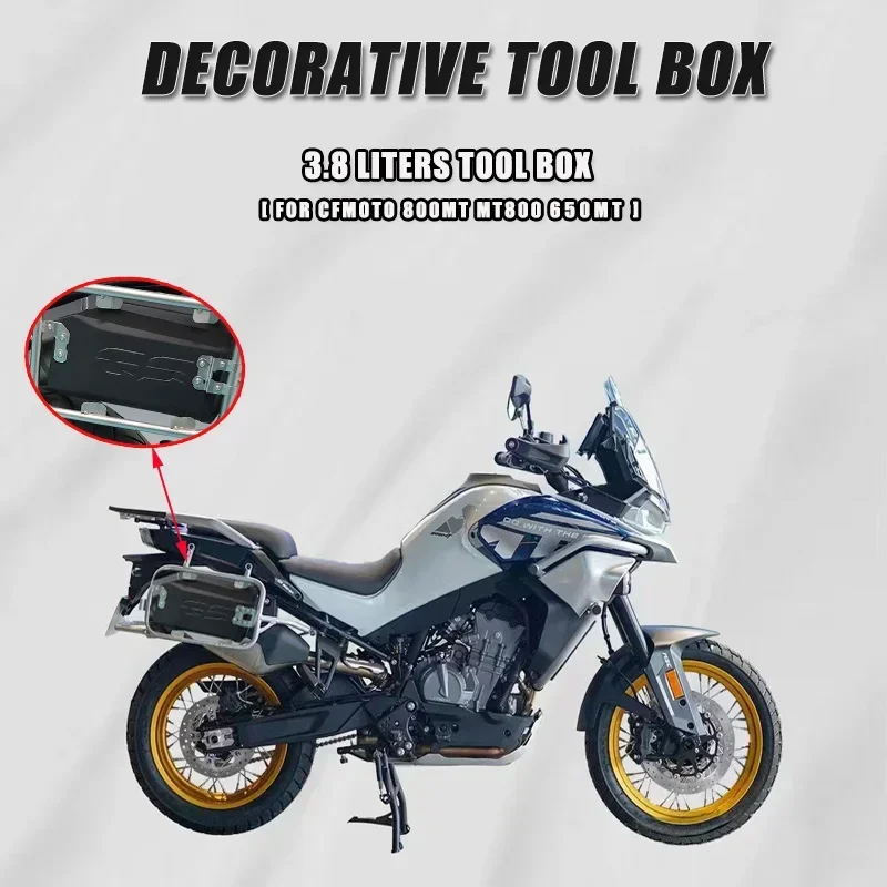 

For CFMOTO 800MT MT800 650MT 3.8 Liter 800MT 650 Motorcycle Waterproof Tool Box Decorative Accessories