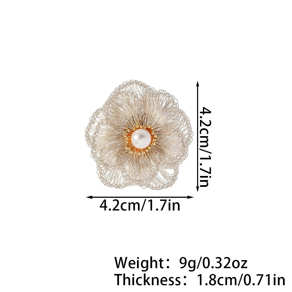 Hand-Woven Chinese Style Brooch, Copper Wire Wrapping Art, Unisex Minimalist Corsage