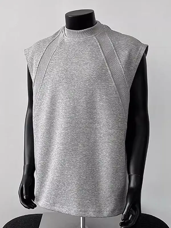 

Large Size 300 Pou Sports Svel Tank Top ex Summer Casual Fitn Vest Sweatirt Loose Fit round Ne T-irt