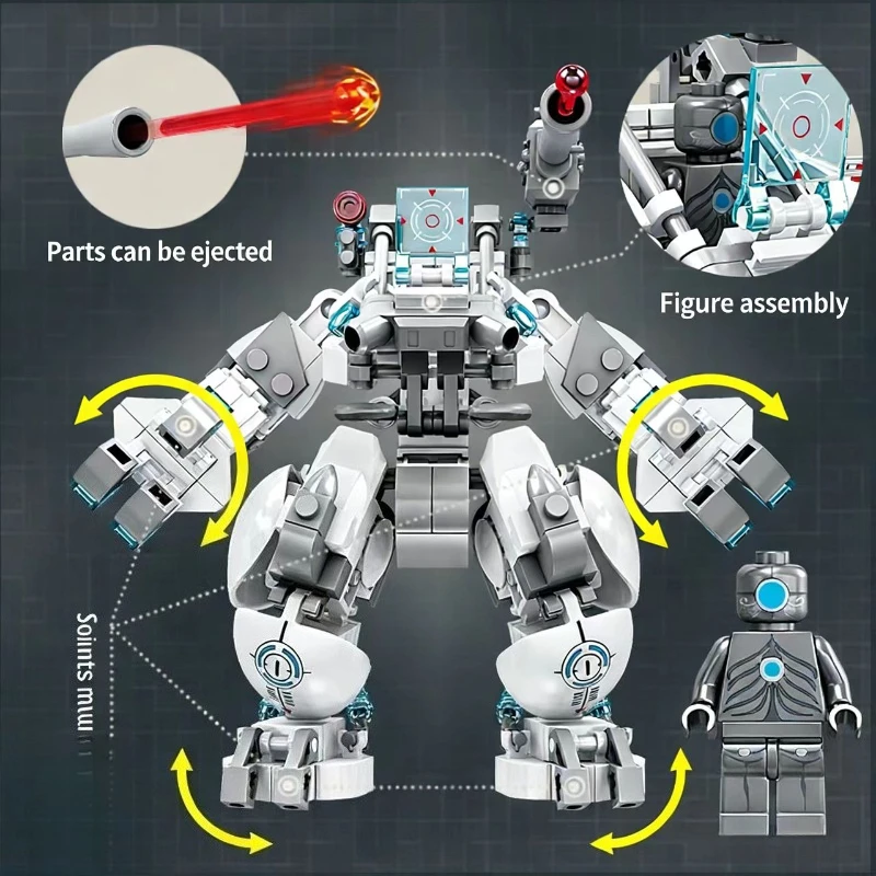 

Creative Mecha Building Blocks Model Kit Small Particle Assembly Bricks Educational Toys for Boys