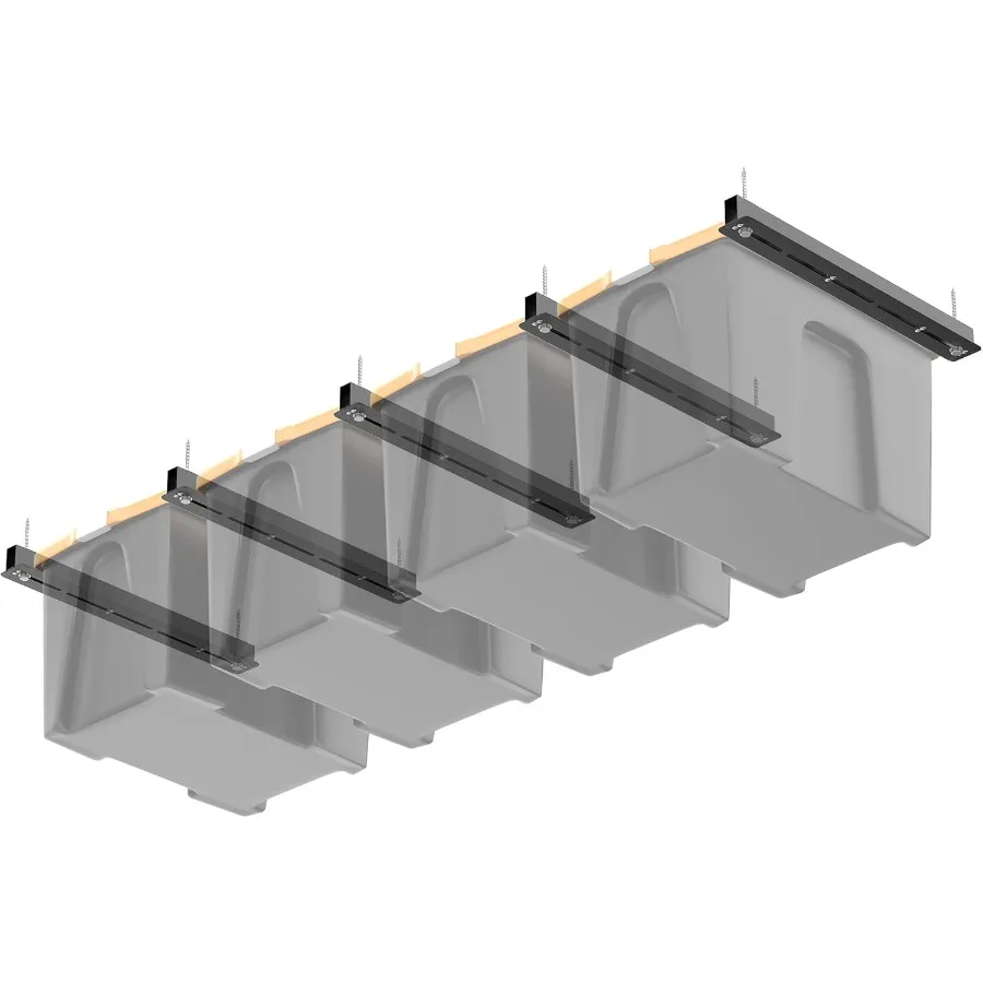 

Потолочный стеллаж Overead Gara Stora, усиленный, 26 дюймов, регулируемый, для системы хранения, 5 полок для 4 дюймов