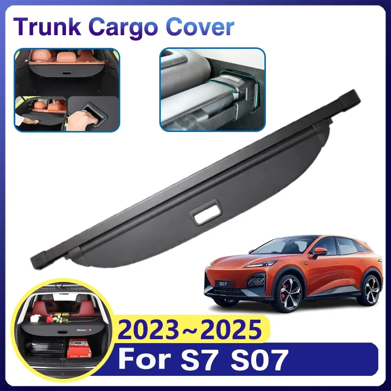 

For Deepal S7 S07 2023 2024 2025 Car Trunk Curtain Cargo Covers Retractable Security Partition Luggage Storages Auto Accessories