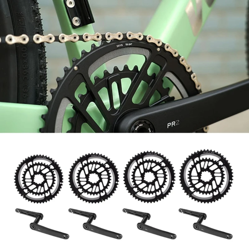

Efficient Power Transfer Crankset Road Bike Crankset Arm Square Tapers