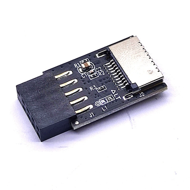 محول رأس واجهة اللوحة الأم ، USB2.0 ، 9Pin إلى النوع C ، موصل أمامي ، USB من