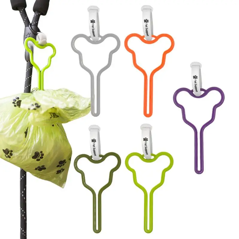 

5 PCS Poop Bag Holders For Leashes Puppy Doggy Poop Bag Holder Leashes Waste Bag Carrier Dog Poop Bag Holder For Walking Running