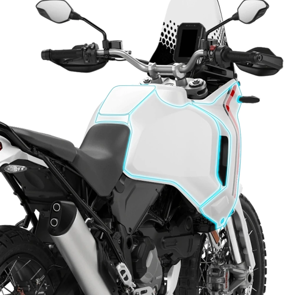 DesertX Accessories Motorcycle Paint Protection Film For Ducati Desert X Body Protection Sticker TPU Total Protection Kits