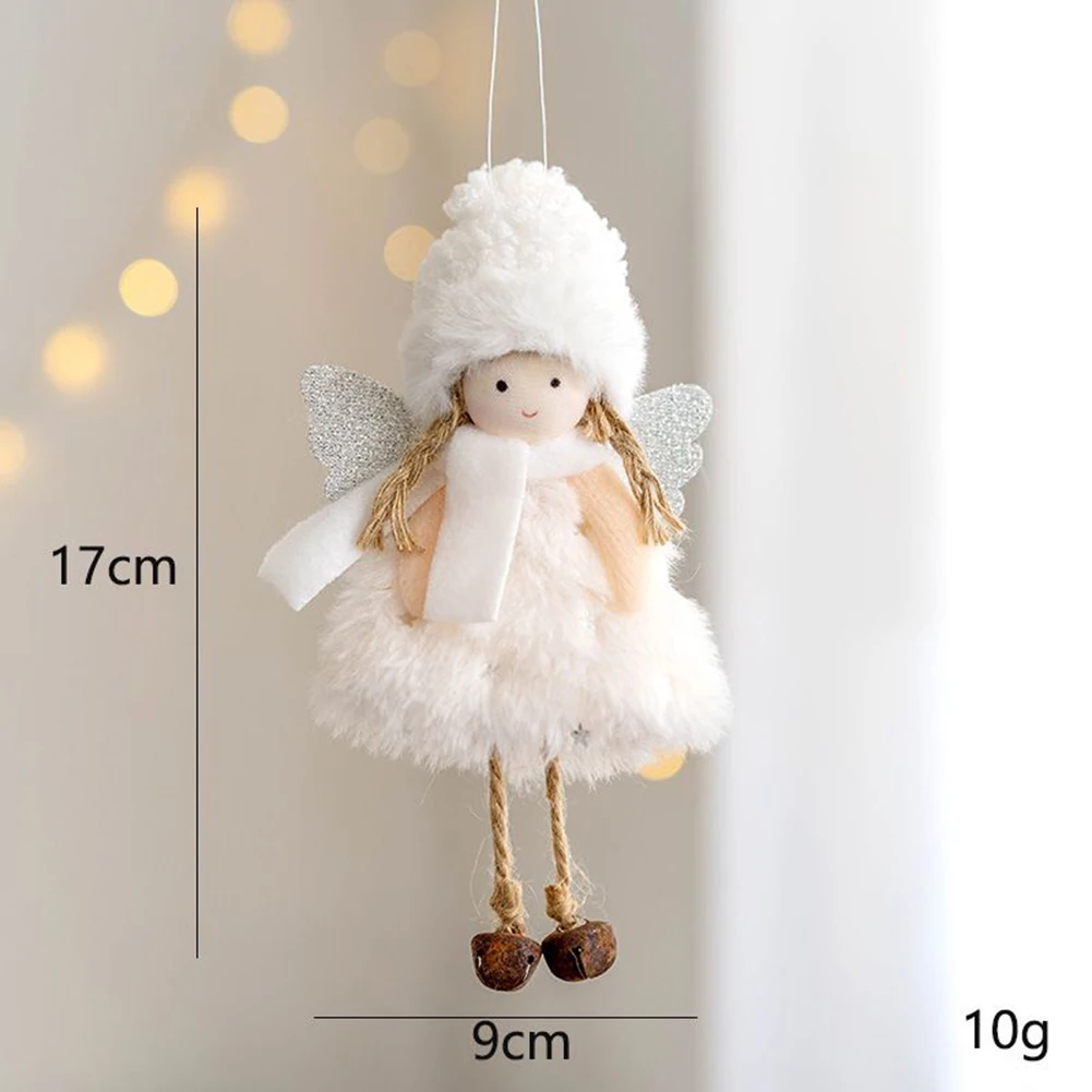 Christmas Angel Plush Doll Pendant Xmas Tree Hanging Ornaments Party Decoration For Home Ornament New Year Christmas Decor 2024