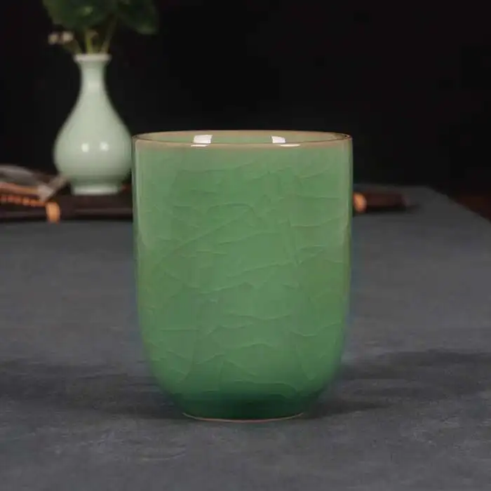 Longquan Celadon Water Cup Purple Clay Ceramic Tea Set, Creative Tea Cup, Tea Cup Couple's Kung Fu Tea Cup