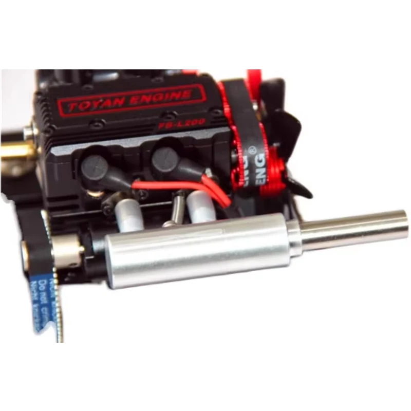 RC Double Cylinder Four-stroke Model Engine Dedicated Exhaust Pipe Muffler FS-L200 Methanol Fuel Engine