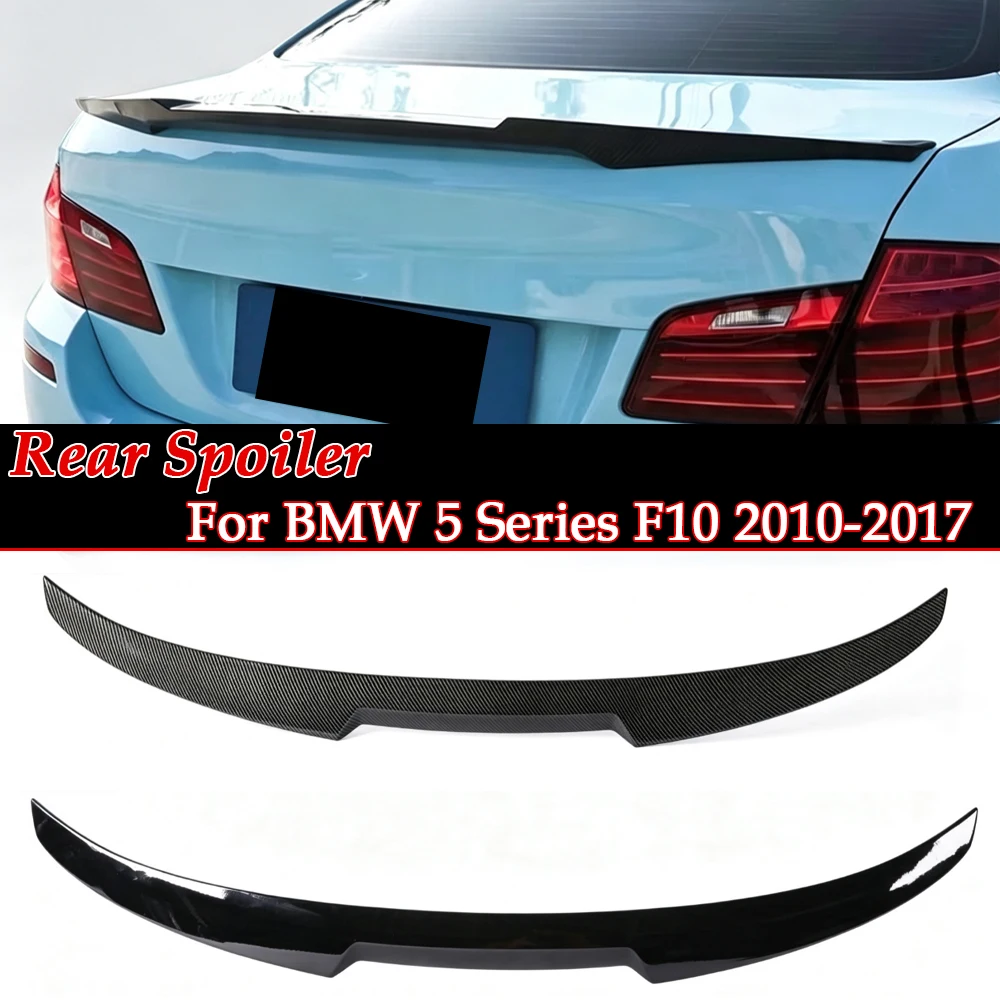 Carbon Rear Bumper Trunk Spoiler Lip For BMW 5 Series F10 F11 F18 2010 -2017 Boot Spoiler Wing M4 Car Accessories Trunk Spoiler