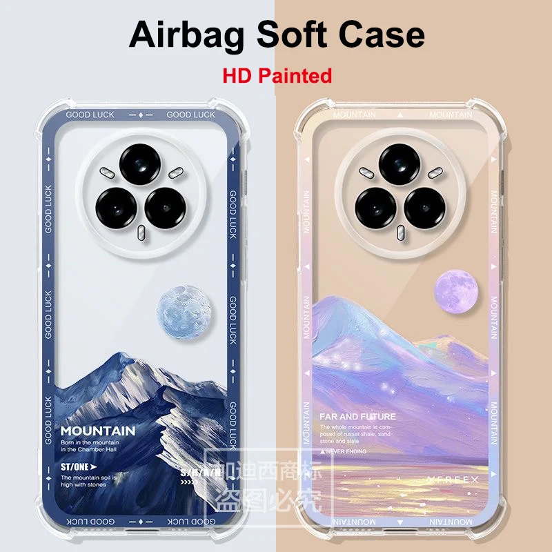 Realme 14 Pro Plus Air Cushion Shockproof Case For OPPO Realme 14 Pro Airbag Silicone Soft TPU Cover For Real me 12 11 10 Pro +