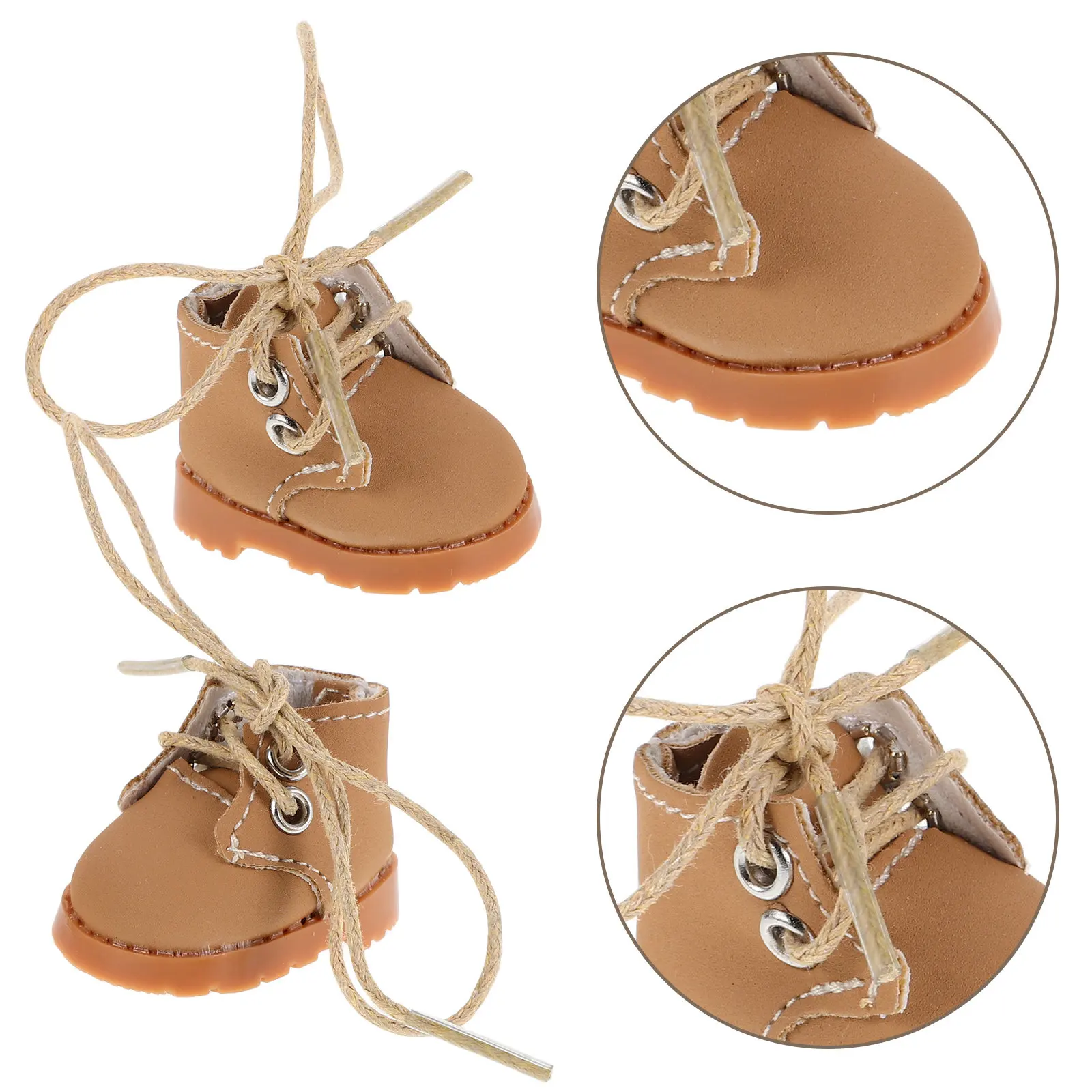 

1 пара милых туфель для принцесс для кукольного домика, миниатюрные аксессуары, регулируемые, на шнуровке, мягкие, удобные, для демонстрации, фотосессий и игровых наборов