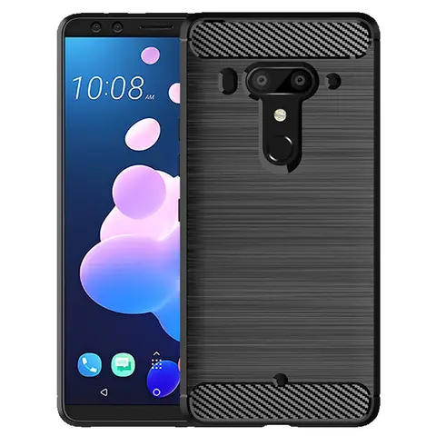 Custodia Mobile antiurto per HTC U12 Plus U12 + custodia in fibra Cabon moda per Htc U12plUs U12 + Cover morbida Anti-caduta