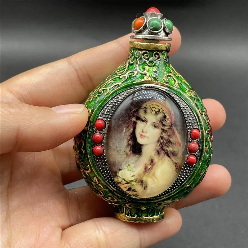 Snuff Bottle Decoration, Antique Inner Painting, Old Style Snuff Bottle, Folk Cultural Craft, New Product