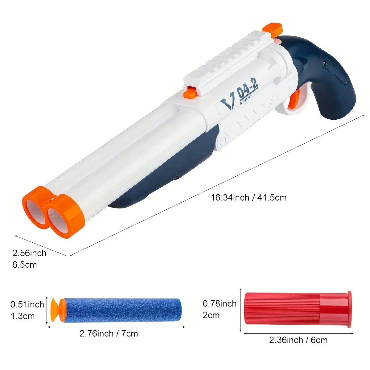 p9-soft-projectile-launcher-manual-dual-nozzle-fast-load-pop-up-cartridge-with-6-cases-20-foam-shells-practice-target