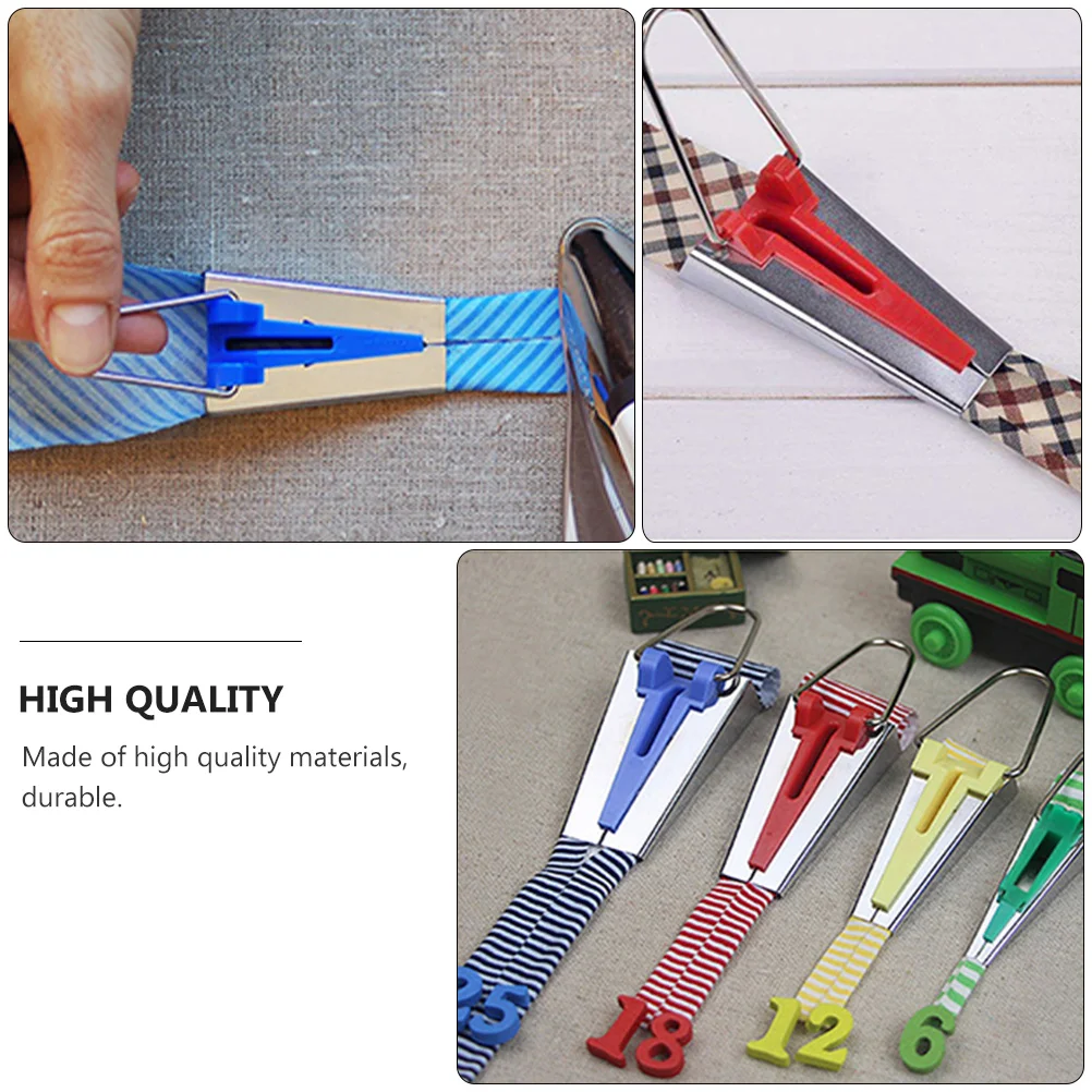

3 PCS/Set Fabric Bias Tape Maker Tool Sewing Accessories Quilt Tools Kit Binding