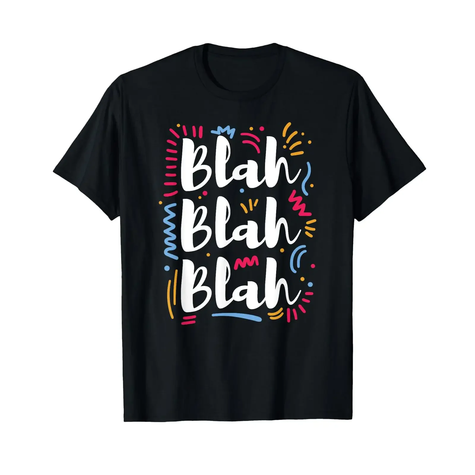 Bla lustiger Spruch Humor Ironie Sarkastisch T Shirt vintage Washed streetwear Stretched homme Slightly fashion