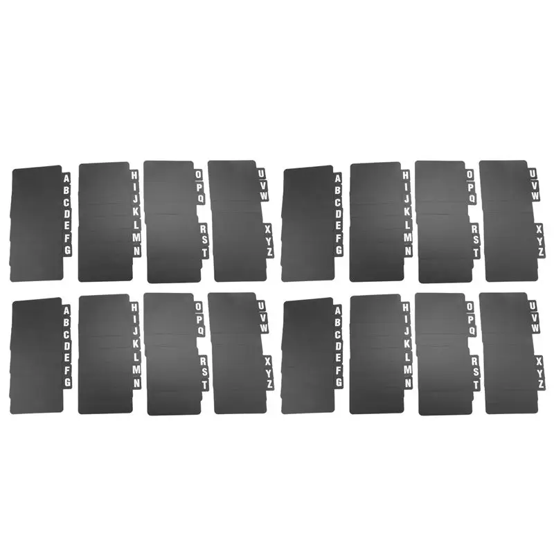 QWE-104 Pcs Book Dividers DVD Alphabetical Dividers A-Z Alphabetical Dividers Book Dividers Organizer With Alphabet
