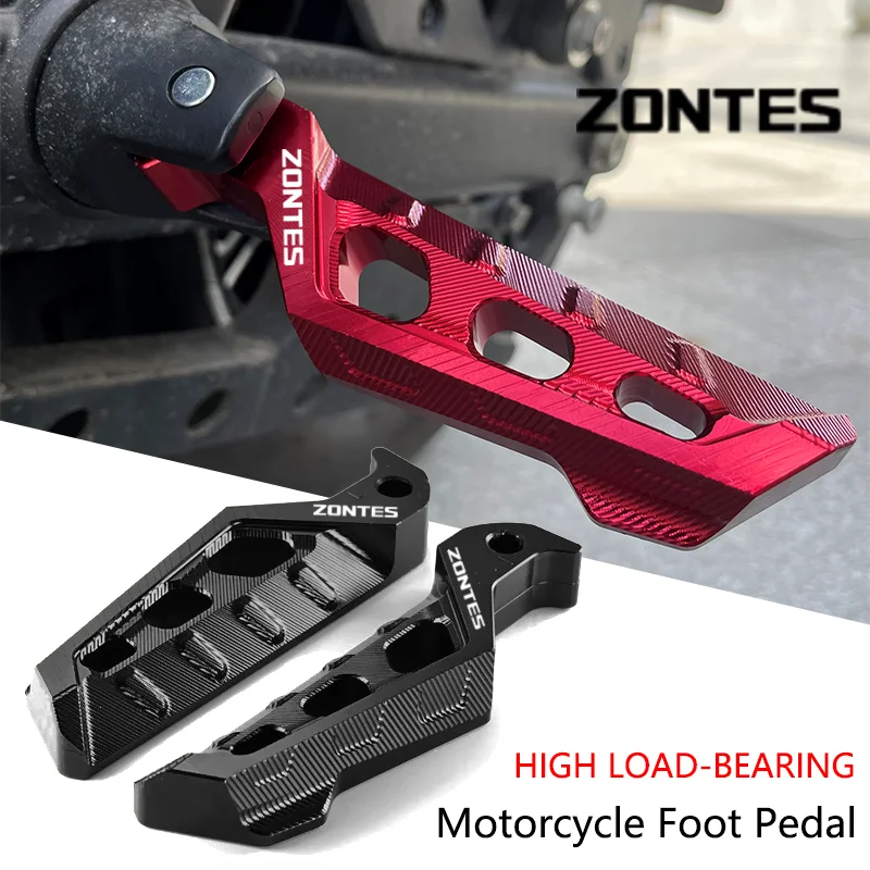 For Zontes G1 125 ZT125 G1 ZT125U ZT 125 U ZT 310X ZT310R 2023 Motorcycle Accessories CNC Rear Passenger Footrest Foot Rest Pegs