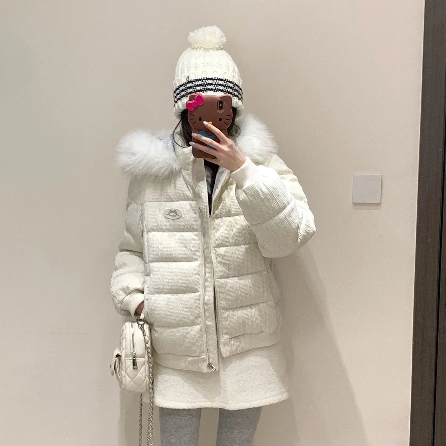 New Korean Winter Jacket Parkas Large Fur Collar Hooded Coats 2026 Winter Female Loose Student Short Cotton-padded Clothes