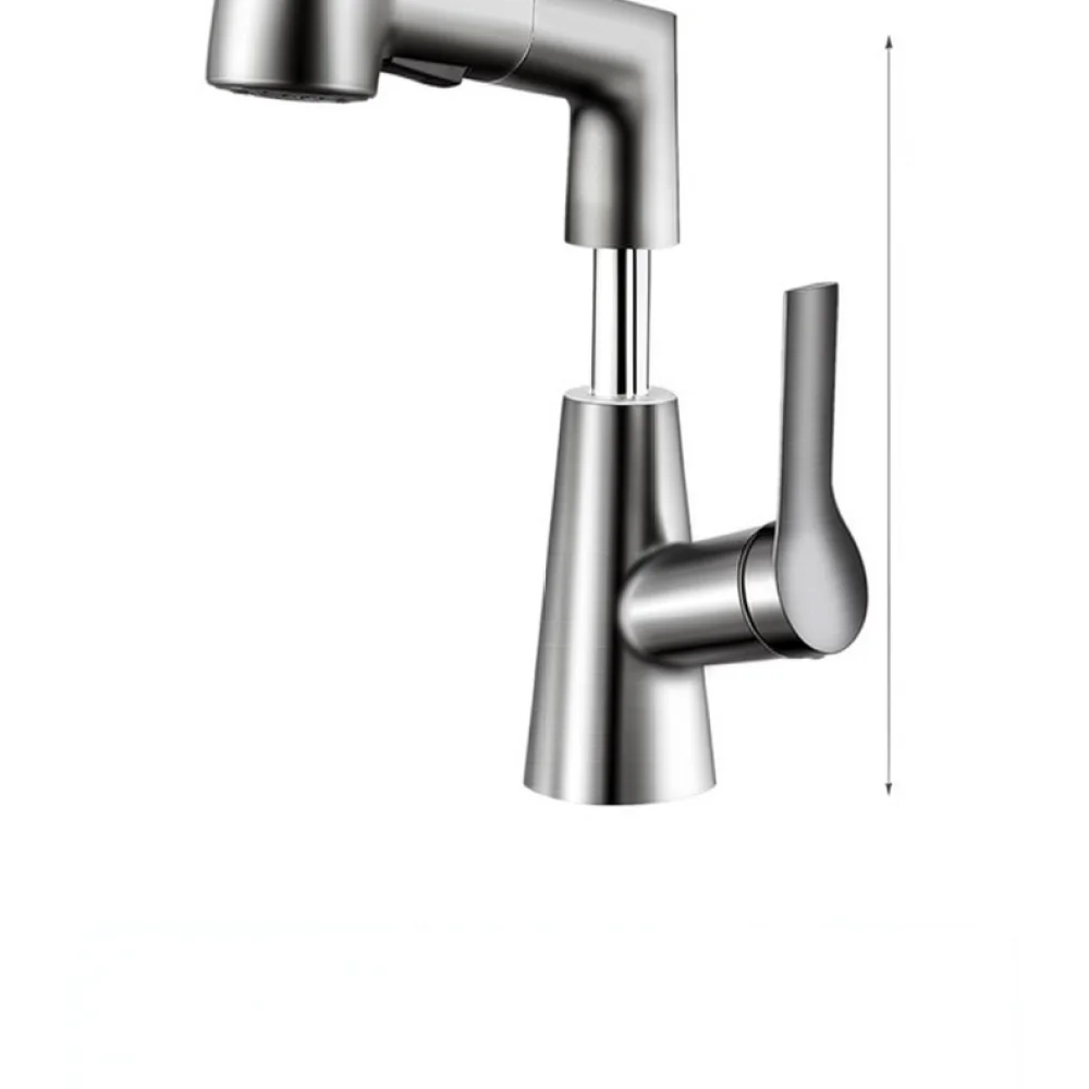 Bathroom Basin Faucet Pull Out Mixer Tap Modern Brass Sink Faucet For Jiurong Hot Cold Water Single Handle Basin Mixer