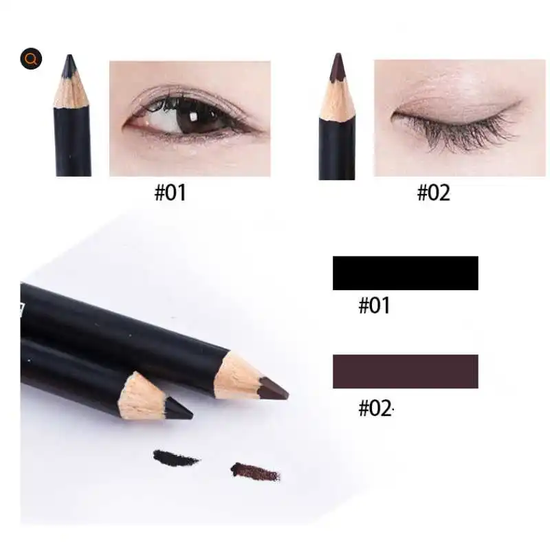 Professional Eyeliner Ultra-fine Waterproof Long-lasting Fashion Makeup Black Brown Eyebrow Wood Pencil Cosmetic Beauty Tools