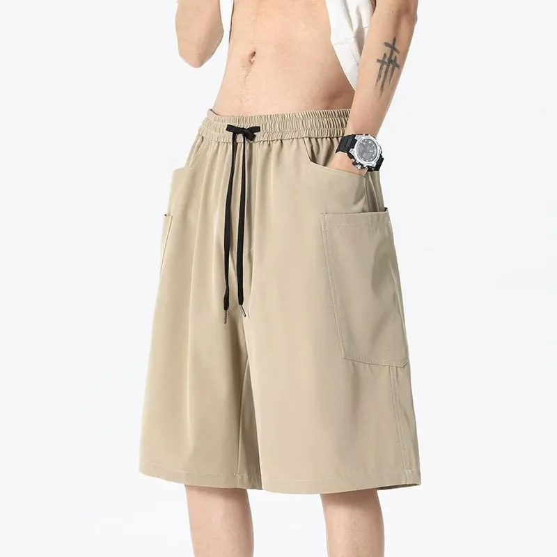 

Мужские шорты-карго больших размеров, быстросохнущие, летние, повседневные, свободного кроя, пляжные