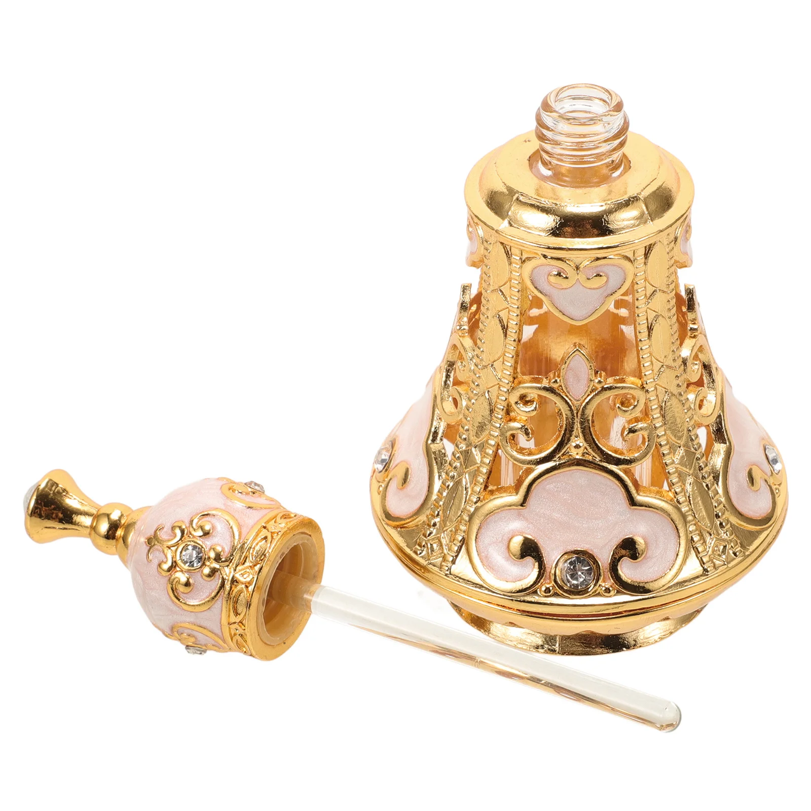 زجاجة عطر صغيرة أنيقة ورائعة، محمولة للسفر، حاوية عطر قابلة لإعادة الملء، صناعة متقنة، تخزين العطور #2