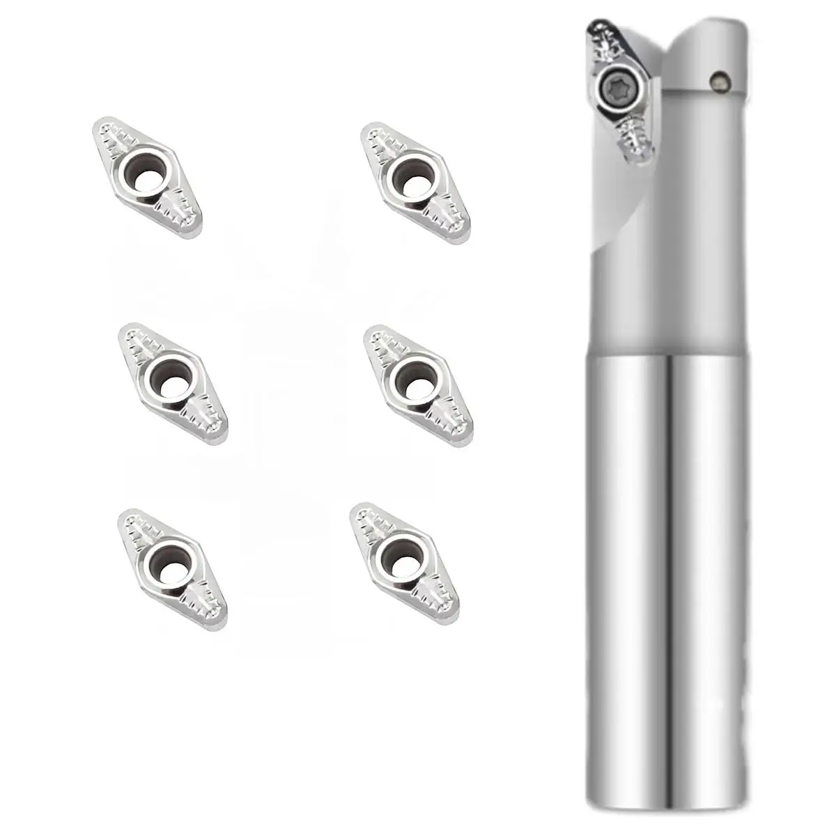 CNC R3 Aluminum Tool Holder Set. VCGT2205-C25-D25-200-1T， Milling Diameter 25mm, Cing Handle 25mm, Total Length 200mm,