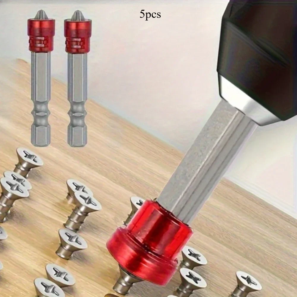5pcs Magnetic Screwdriver Bits Set, 1/4