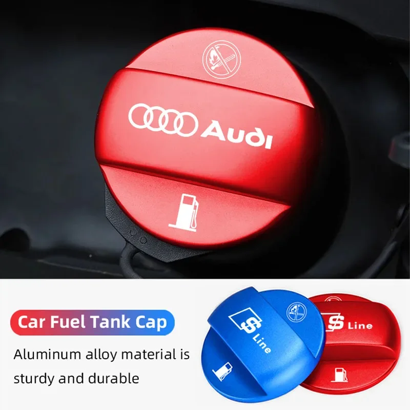 

Audi-Series Car Fuel Tank Cap Alloy Petrol Box Cover Accessories For Audi Q5 Q4 A4 A6 A7 A5 A3 Q3 Q2 A1 A8 TT S1 S3 Q7 SQ5 SQ7