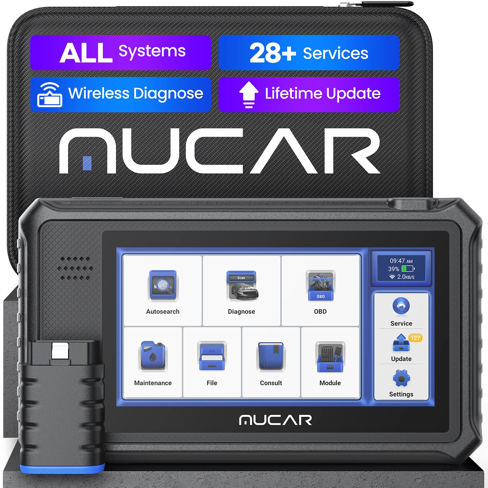 

THINKCAR MUCAR VO6 Professional Car Diagnostic Tools All System 28 Resets Life Free Auto Obd2 Scanner Code Reader Key Programing