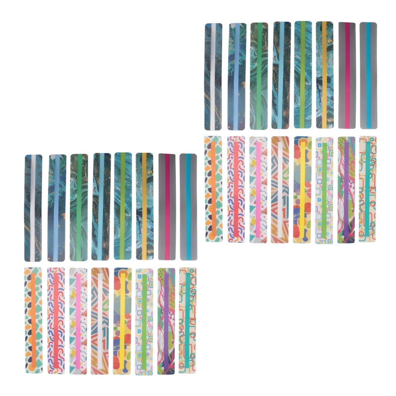 32Pcs Guided Reading Strips For Kids, Dyslexia Reading Strips Highlighter Dyslexia Reading Rulers Highlight Bookmarks