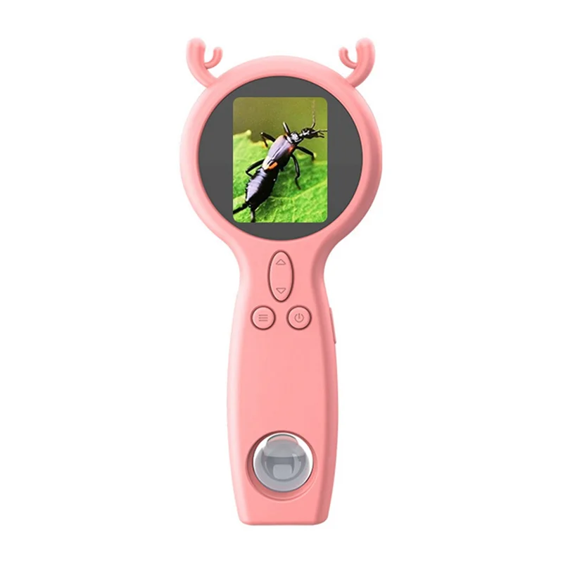 

HGHO Dual-Lens Kids Handheld Microscope, HD Portable Digital Magnifier, Multi-Functional With Photo And Video Capabilities