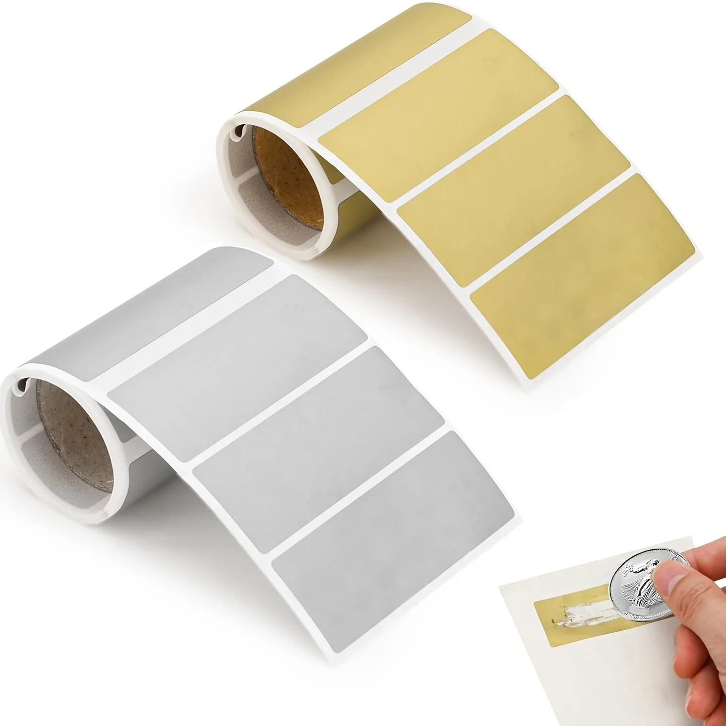 240 Rectangular Scratch-Off stickers, DIY stickers, Scratch-Off Labels, Create Your Own Scratch-Off Game