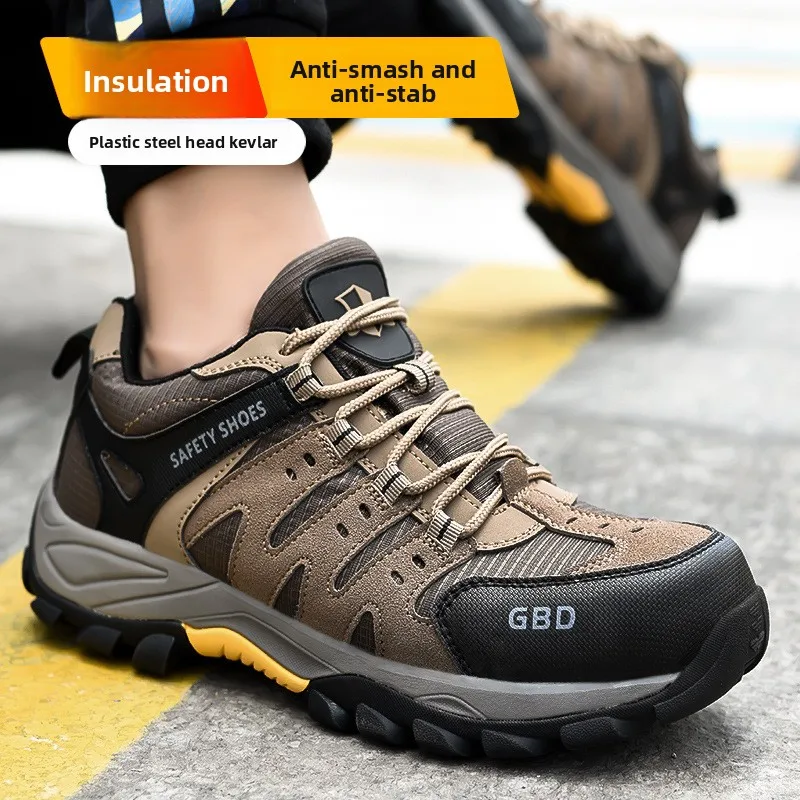 غطاء صلب لأصبع القدم ثقب لينة سوليد أحذية رجالية مقاومة للثقب مقاومة للاهتراء خفيفة الوزن أحذية رياضية للعمل للرجال والنساء #3