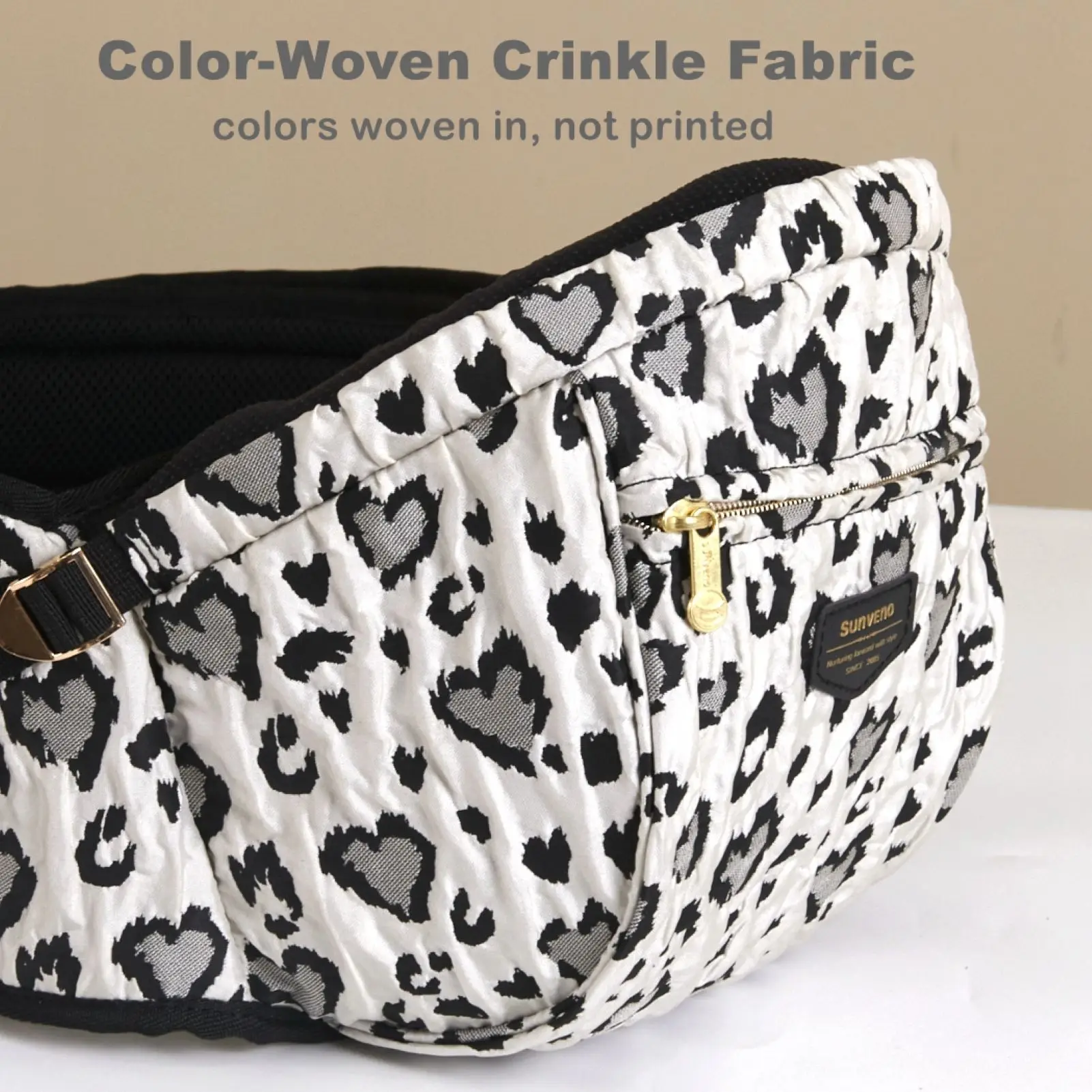 Sunveno-ヒョウ柄のベビーキャリア、ウエストスツール、滑り止め、ヒップシート、新生児および幼児用の表面、3〜36か月