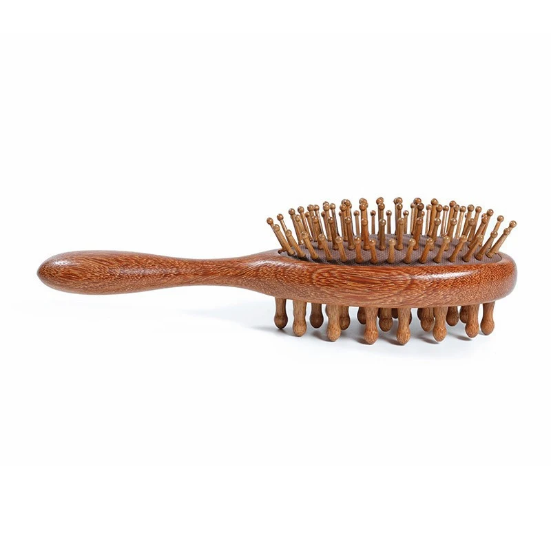 

Head Blood Circulation Nose Comb Brush Curly Hair Double Sided Sandalwood Air Bag Comb Anti Static Scalp Massage Wood Comb
