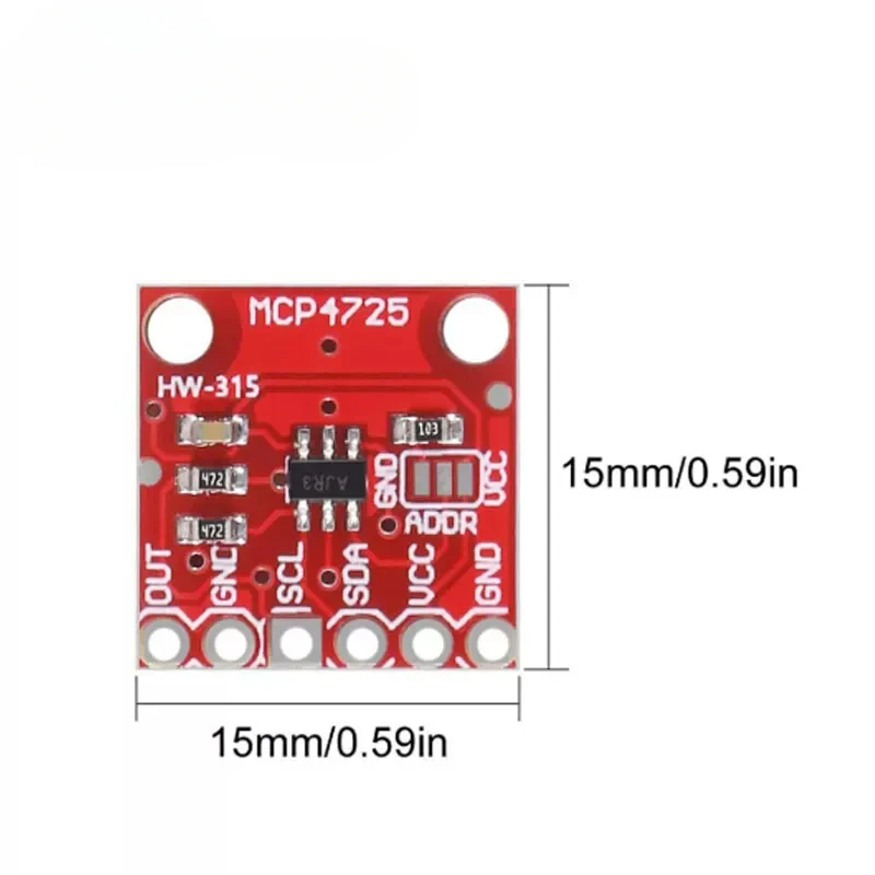 MCP4725 I2C DAC Breakout Module Development Board