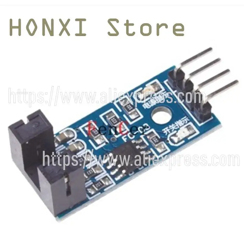 

2PCS Speed measuring sensor module counter module motor test module slot type optical coupling