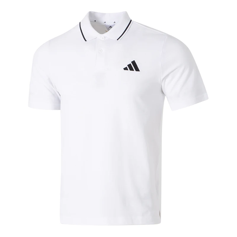 

Мужская рубашка поло Adidas, деловая спортивная футболка, дышащая повседневная рубашка с коротким рукавом Je9020