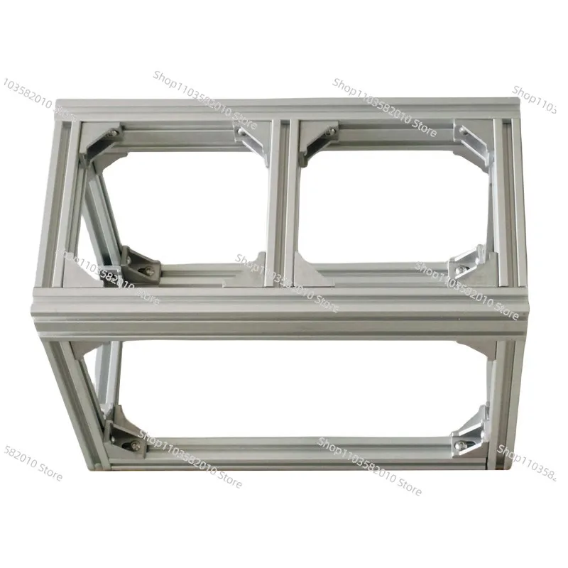 Aluminum alloy tabletop, small fish tank rack, aluminum profile storage rack, flower table, bonsai green flower table