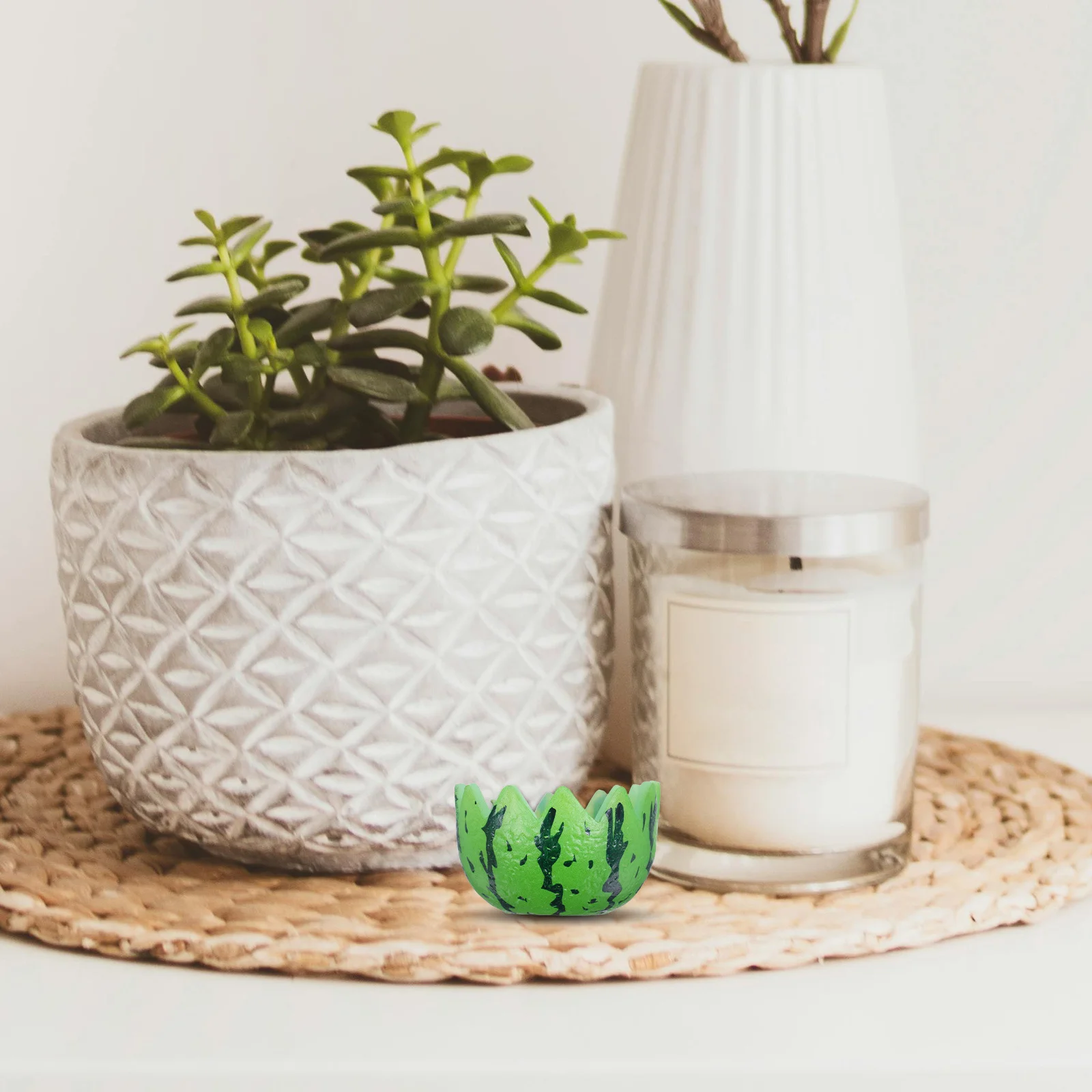 6 個のリアルなフルーツの形をしたミニボウル丈夫な Pvc 素材ごっこ遊びキッチンドールハウスマイクロ装飾ミニチュア