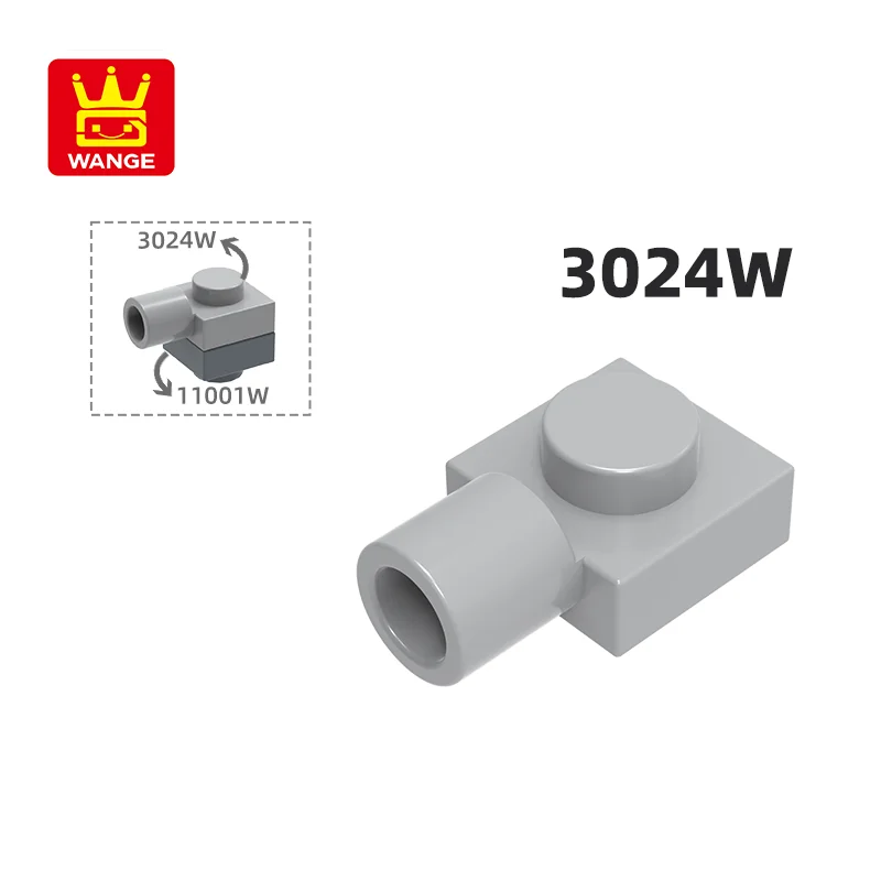 Wange 3024W 100g/432 Uds 1x1 ladrillo Moc corto 1 orificio con bloque de cilindro Moc Compatible con ladrillo DIY juguete para niños